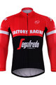 Cycling summer long sleeve jersey - TREK 2017 SUMMER - black/red