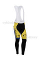 Cycling long bib trousers - TINKOFF SAXO 14 SMR - black/yellow