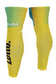 BONAVELO Cycling leg warmers - LOTTO 2015 - light blue/yellow