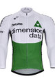 Cycling winter long sleeve jersey - D DATA 2018 WINTER - black/white/green