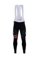 Cycling long bib trousers - BMC 2018 WINTER - red/black