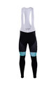 Cycling long bib trousers - BORA 2018 WINTER - green/black