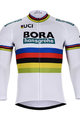 Cycling winter long sleeve jersey - BORA UCI 2018 WINTER - white/multicolour