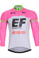 Cycling winter long sleeve jersey - CANNONDALE 2018 WNT - white/pink