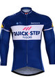 BONAVELO Cycling winter long sleeve jersey - QUICKSTEP 2018 WNT - white/blue