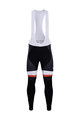 Cycling long bib trousers - SUNWEB 2018 WINTER - white/black