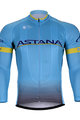 Cycling summer long sleeve jersey - ASTANA 2018 SUMMER - light blue