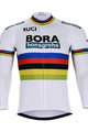 Cycling summer long sleeve jersey - BORA UCI 2018 SUMMER - white/multicolour