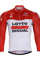 Cycling summer long sleeve jersey - LOTTO 2018 SUMMER - white/red