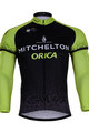 Cycling summer long sleeve jersey - ORICA 2018 SUMMER - green/black