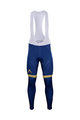 Cycling long bib trousers - AQUA BLUE 2018 SMR - gold/blue
