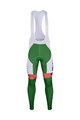BONAVELO Cycling long bib trousers - BARDIANI 2018 SUMMER - white/orange/green