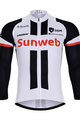 Cycling summer long sleeve jersey - SUNWEB 2018 SUMMER - white/black