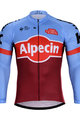 Cycling summer long sleeve jersey - KATUSHA 2018 SUMMER - bordeaux/light blue/red