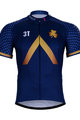 Cycling short sleeve jersey - AQUA BLUE 2018 KIDS - gold/blue