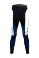 Cycling long trousers withot bib - MOVISTAR 2012 SUMMER - blue/white/black