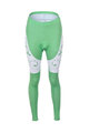 Cycling long trousers withot bib - CYCLINGBOX LADY SMR - white/green
