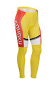 Cycling long trousers withot bib - CYCLINGBOX 2014 SMR - red/yellow