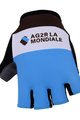 BONAVELO Cycling fingerless gloves - AG2R 2018 - white/blue/brown