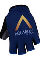 Cycling fingerless gloves - AQUA BLUE 2018 - gold/blue