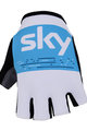 Cycling fingerless gloves - SKY 2018 - white/light blue