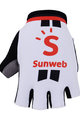 Cycling fingerless gloves - SUNWEB 2018 - red/white