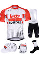 BONAVELO jersey-bibshorts-gloves-socks-hat - LOTTO SOUDAL 2019 - white/black/red