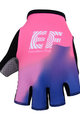 BONAVELO Cycling fingerless gloves - EDUCATION FIRST 2019 - blue/pink