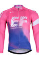 BONAVELO Cycling winter long sleeve jersey - EDUCATION F. '19 WNT - blue/pink