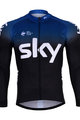 BONAVELO Cycling winter long sleeve jersey - SKY 2019 WINTER - blue/black