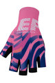 BONAVELO Cycling fingerless gloves - EDUCATION FIRST 2020 - pink/blue