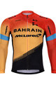 BONAVELO Cycling winter long sleeve jersey - BAHRAIN MCL. '20 WNT - black/red/yellow