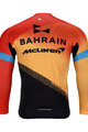 BONAVELO Cycling winter long sleeve jersey - BAHRAIN MCL. '20 WNT - black/red/yellow