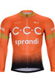 BONAVELO Cycling winter long sleeve jersey - CCC 2020 WINTER - black/orange