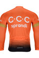 BONAVELO Cycling winter long sleeve jersey - CCC 2020 WINTER - black/orange