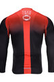 BONAVELO Cycling summer long sleeve jersey - INEOS 2020 SUMMER - red/black