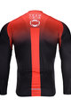 BONAVELO Cycling winter long sleeve jersey - INEOS 2020 WINTER - red/black