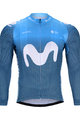 BONAVELO Cycling winter long sleeve jersey - MOVISTAR 2020 WINTER - blue/white