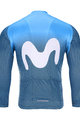BONAVELO Cycling winter long sleeve jersey - MOVISTAR 2020 WINTER - blue/white