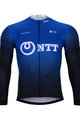BONAVELO Cycling winter long sleeve jersey - NTT 2020 WINTER - black/blue
