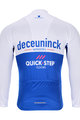 BONAVELO Cycling summer long sleeve jersey - QUICKSTEP 2020 SMR - white/blue