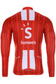 BONAVELO Cycling winter long sleeve jersey - SUNWEB 2020 WINTER - red/white