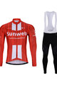 BONAVELO Cycling winter set - SUNWEB 2020 WINTER - red/white/black