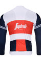 BONAVELO Cycling winter long sleeve jersey - TREK 2020 WINTER - white/red/blue