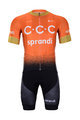 BONAVELO Cycling short sleeve jersey and shorts - CCC 2020 - orange/black