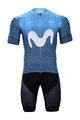 BONAVELO Cycling short sleeve jersey and shorts - MOVISTAR 2020 - black/blue
