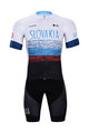 BONAVELO Cycling short sleeve jersey and shorts - SLOVAKIA - white/red/blue/black