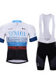 BONAVELO Cycling short sleeve jersey and shorts - SLOVAKIA - white/red/blue/black