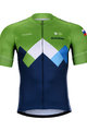 BONAVELO Cycling short sleeve jersey and shorts - SLOVENIA - blue/green