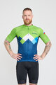 BONAVELO Cycling short sleeve jersey - SLOVENIA - blue/green